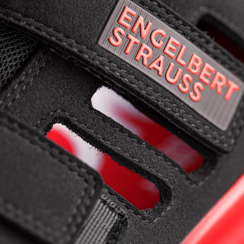 S1P	: S1P Safety sandals e.s. Banco + black/solarred 2