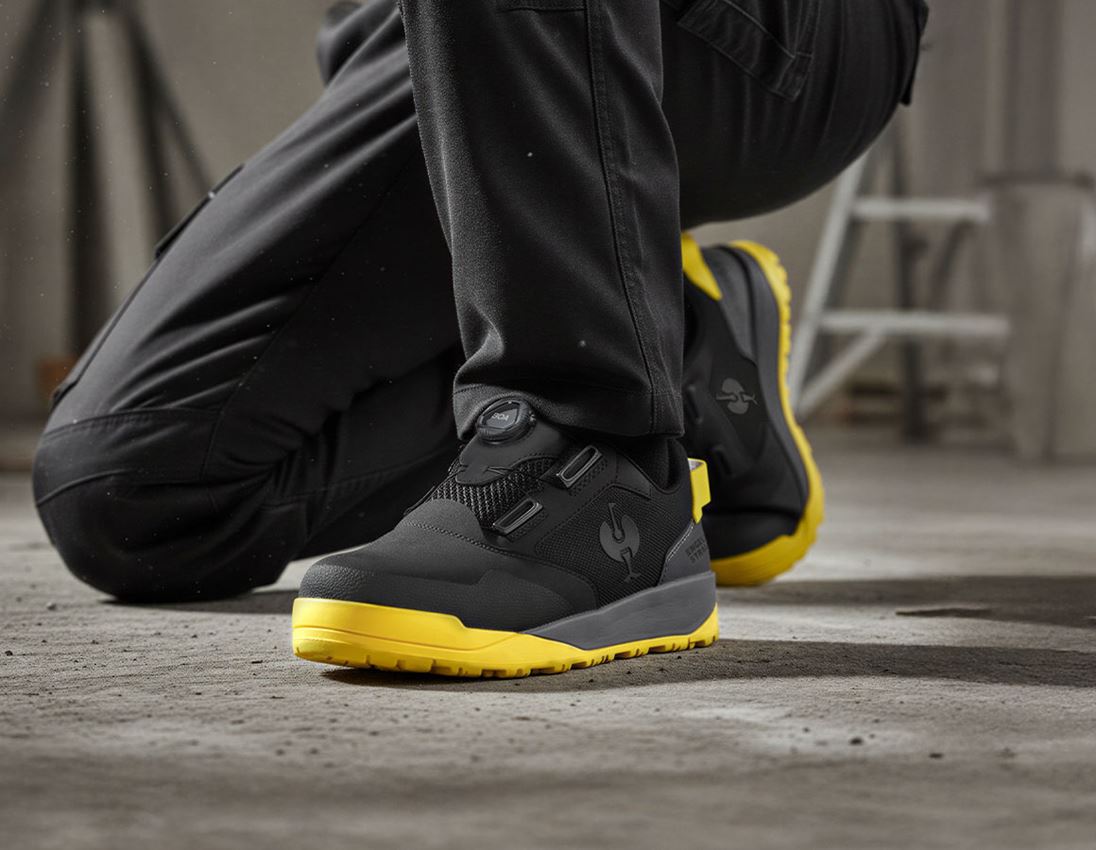 Safety Shoes: S1 Safety shoes e.s. Nakuru low + black/chromeyellow 2