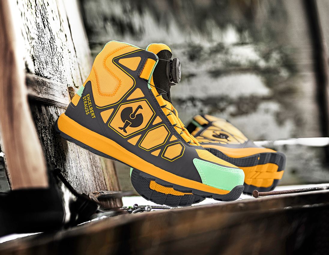 S1P: S1P Safety boots e.s. Baham II mid + anthracite/arizonaorange