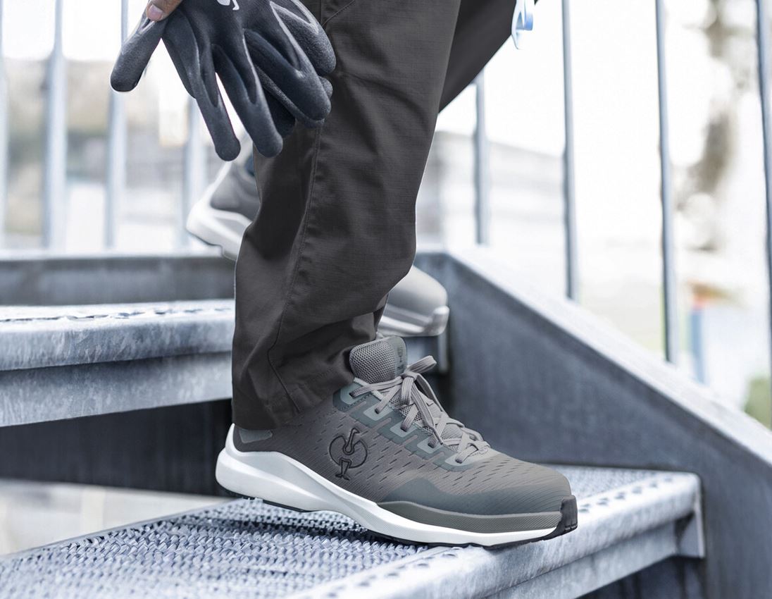 Safety Shoes: S1 Safety shoes e.s. Padua low + basaltgrey/silver 1