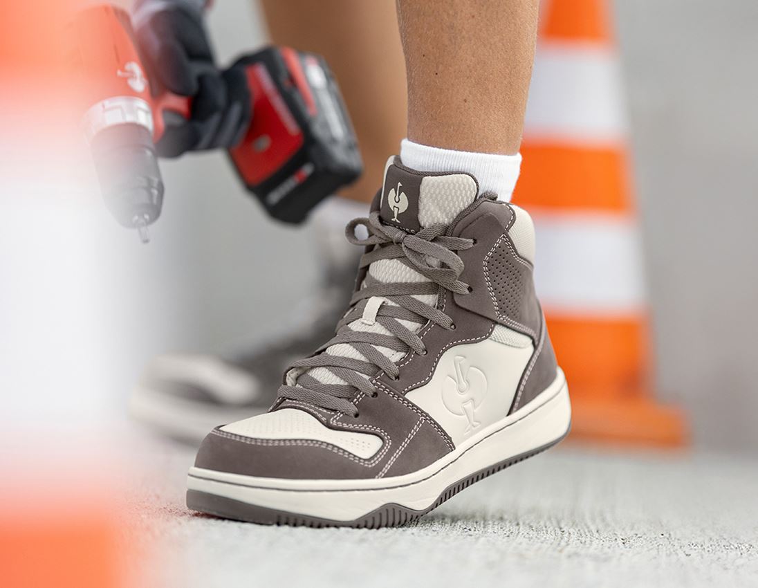 S1P: S1P Safety boots e.s. Eindhoven mid + stonegrey/cream 2