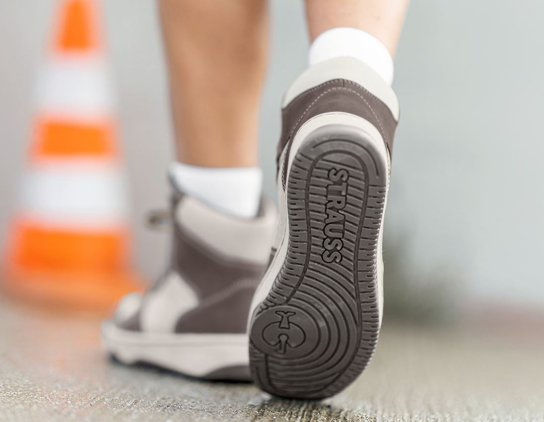 S1P: S1P Safety boots e.s. Eindhoven mid + stonegrey/cream 3