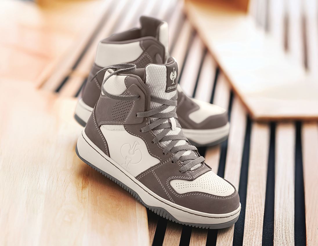 S1P: S1P Safety boots e.s. Eindhoven mid + stonegrey/cream 1