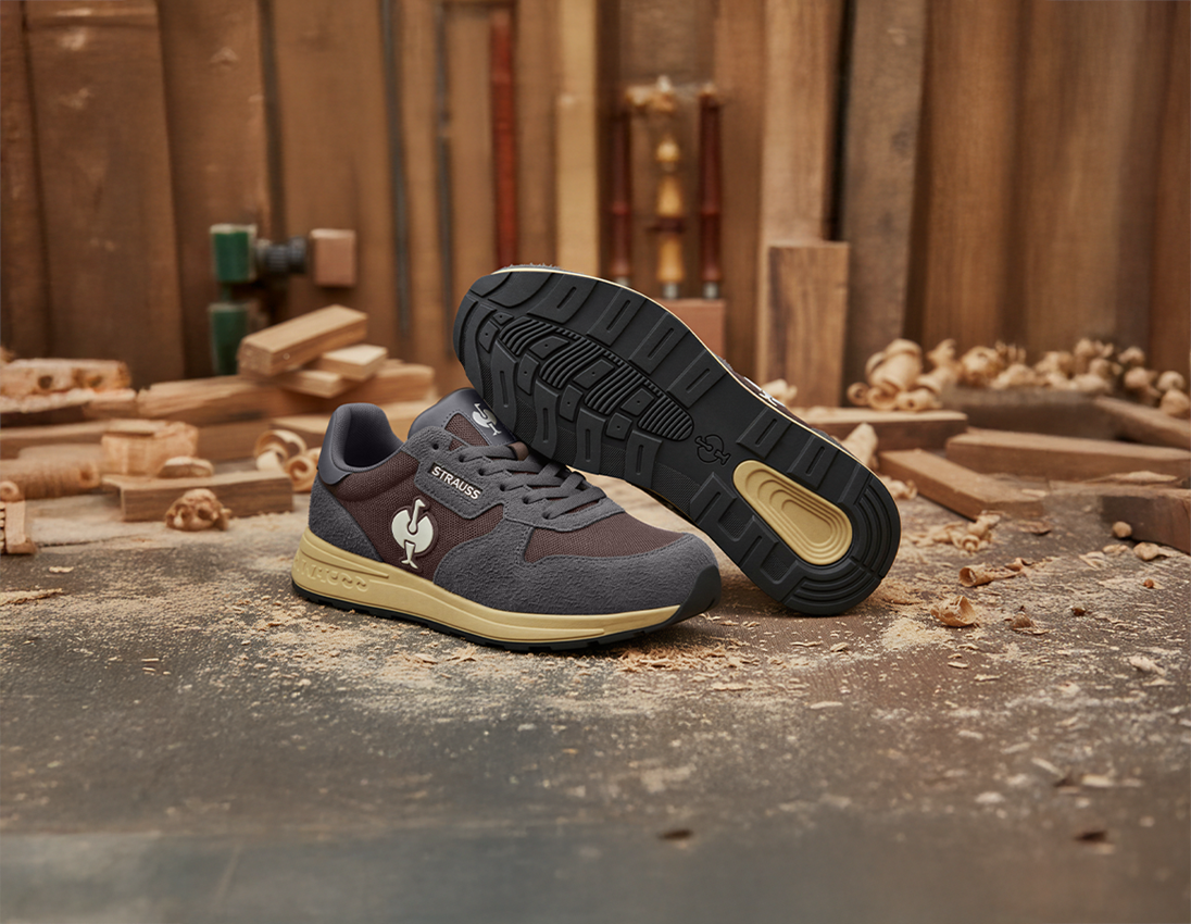 Safety Shoes: S1 Safety shoes e.s. Canberra low + mahoganybark