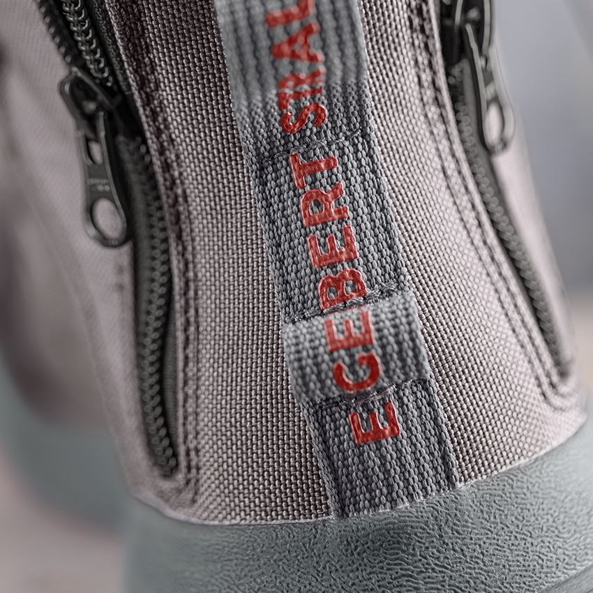 Footwear: S1 Safety boots e.s. Janus II mid + bridgegrey/velvetred 2