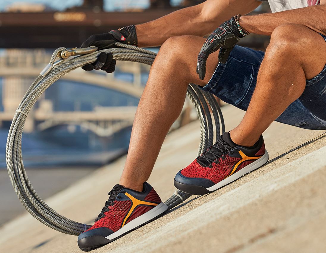 Footwear: S1 Safety shoes e.s. Arges + desertred/navy 1