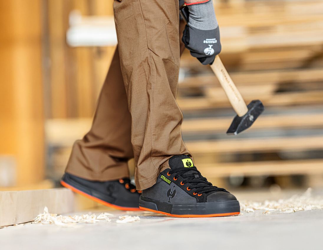 S1: S1 Safety shoes e.s. Yatala low + anthracite/high-vis orange 1