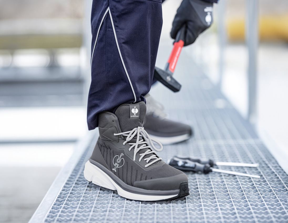 S1: S1 Safety boots Strauss.1003 mid + anthracite 2
