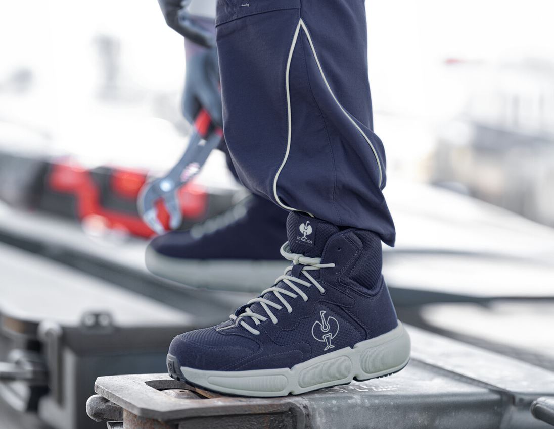 S1: S1 Safety boots Strauss.1004 mid + navy 2