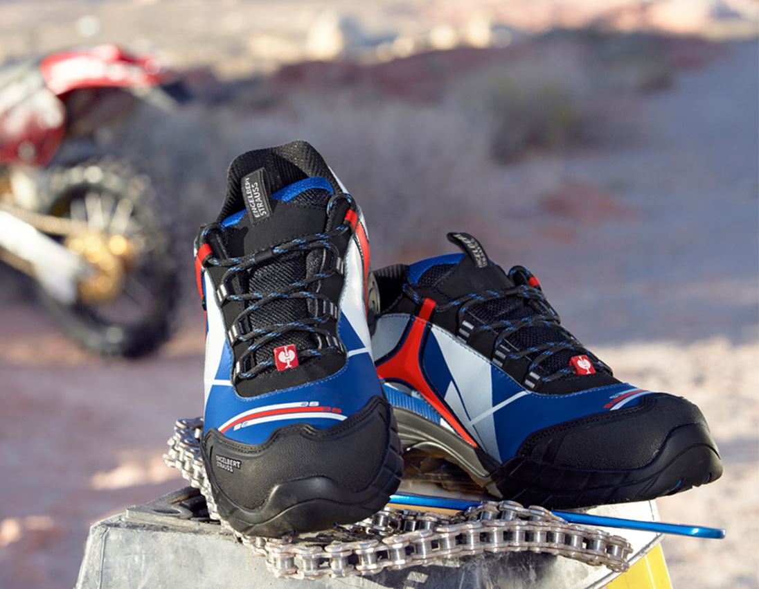 S3: e.s. S3 Safety shoes Turais + royalblue/red
