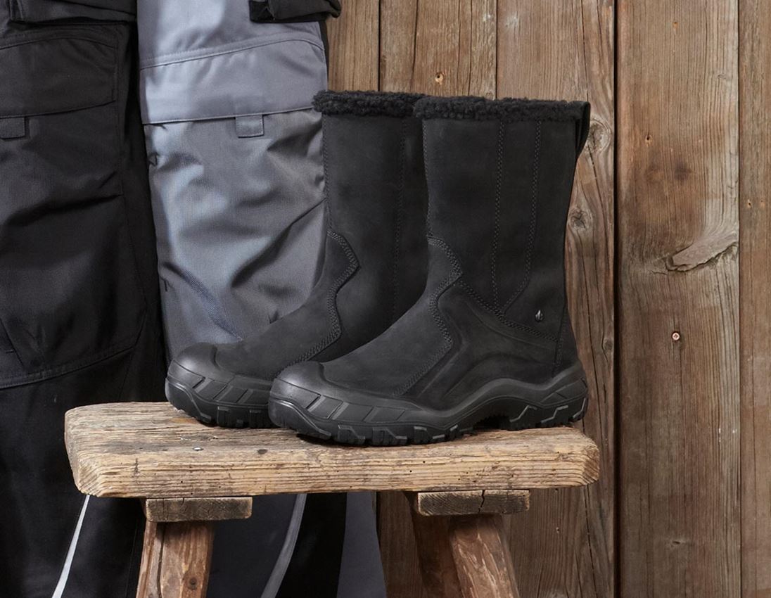S3: S3 Safety slip-on boots e.s. Okomu high + black