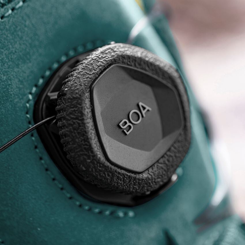 Safety Shoes: S7 Safety boots e.s. Murcia mid + emeraldgreen/chromeyellow 2