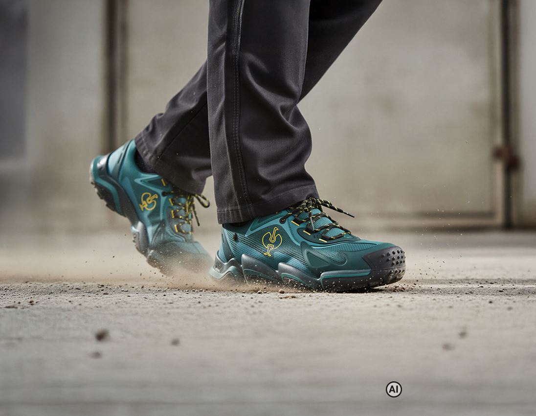 AI-generated / modified - S7: S7S Safety shoes e.s. Peoria low + emeraldgreen/black 2
