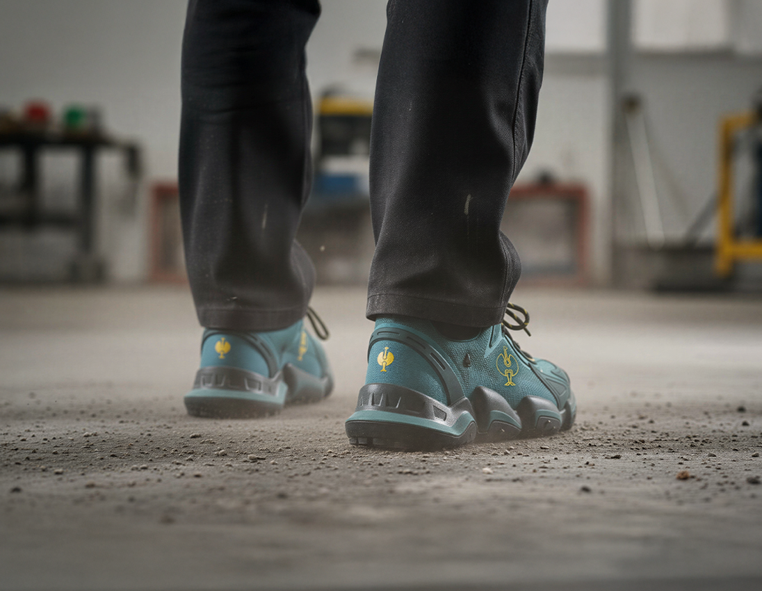 Safety Shoes: S7S Safety shoes e.s. Peoria low + emeraldgreen/black 3