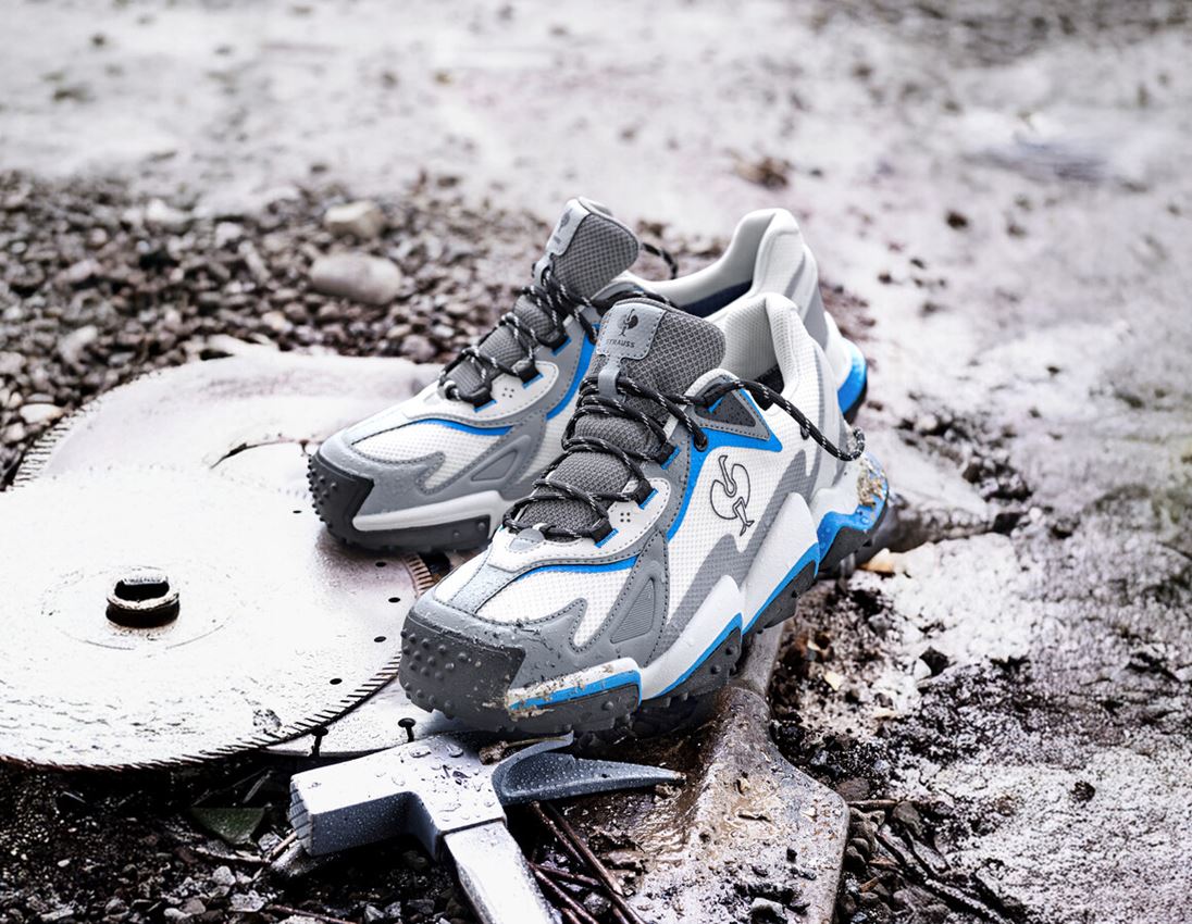 S7: S7S Safety shoes e.s. Peoria low + silver/gentianblue 1