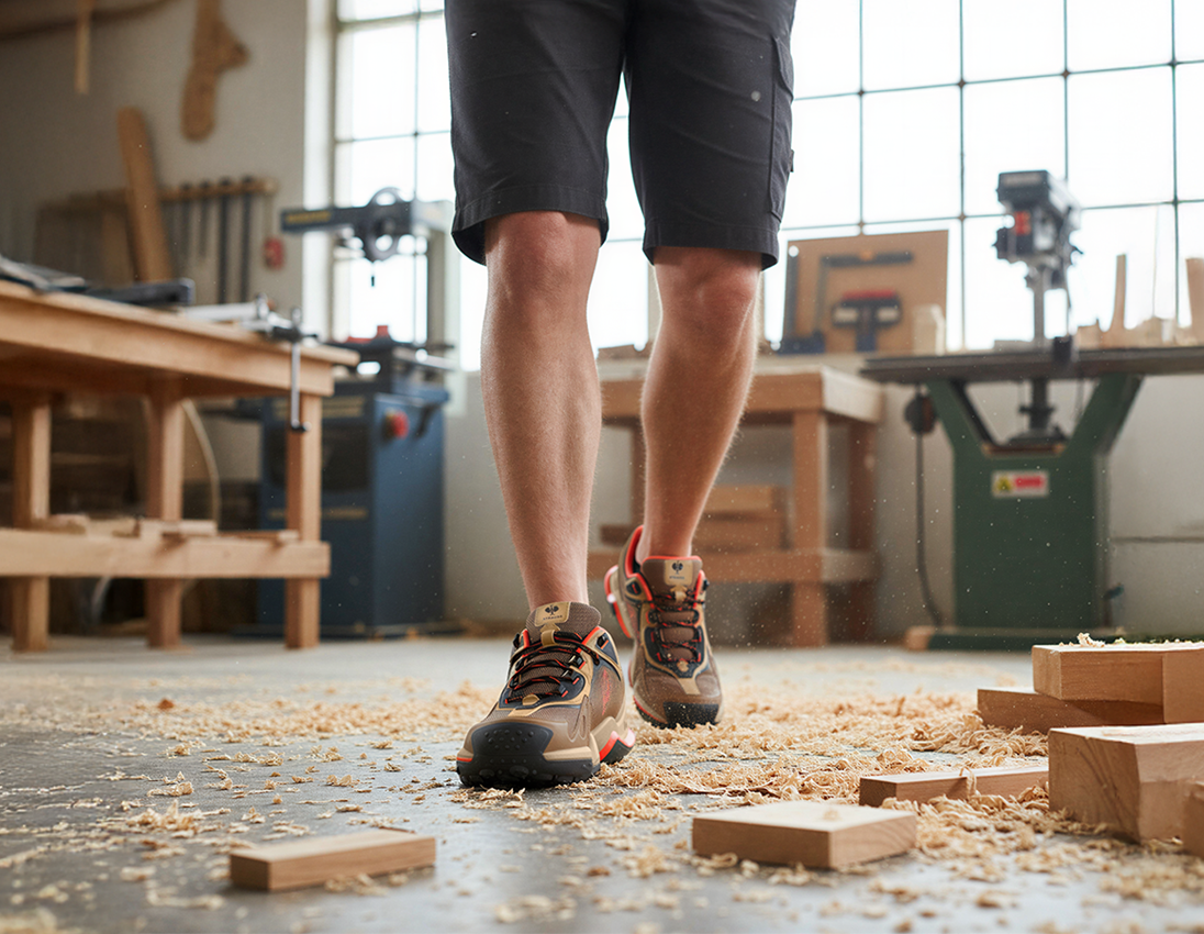 Safety Shoes: S7S Safety shoes e.s. Peoria low + desertbrown/solarred 2