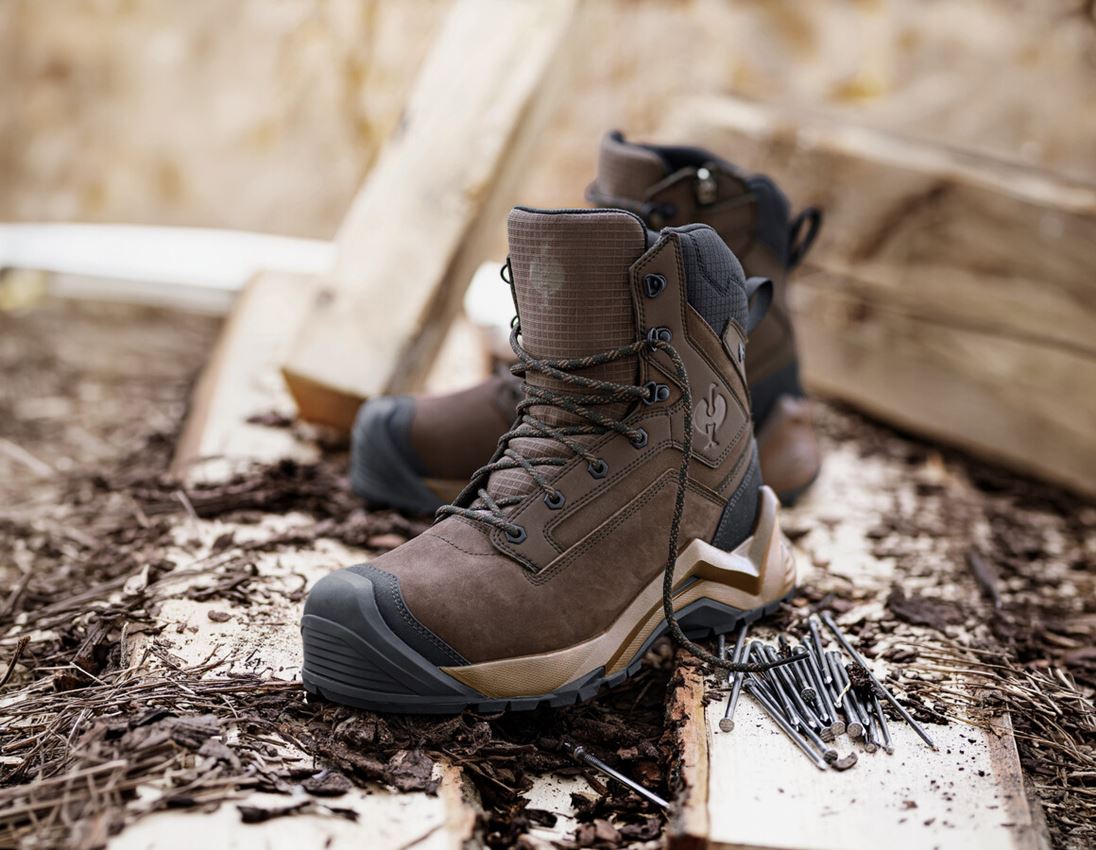 S7: S7 Safety boots Strauss.7004 high + chestnut