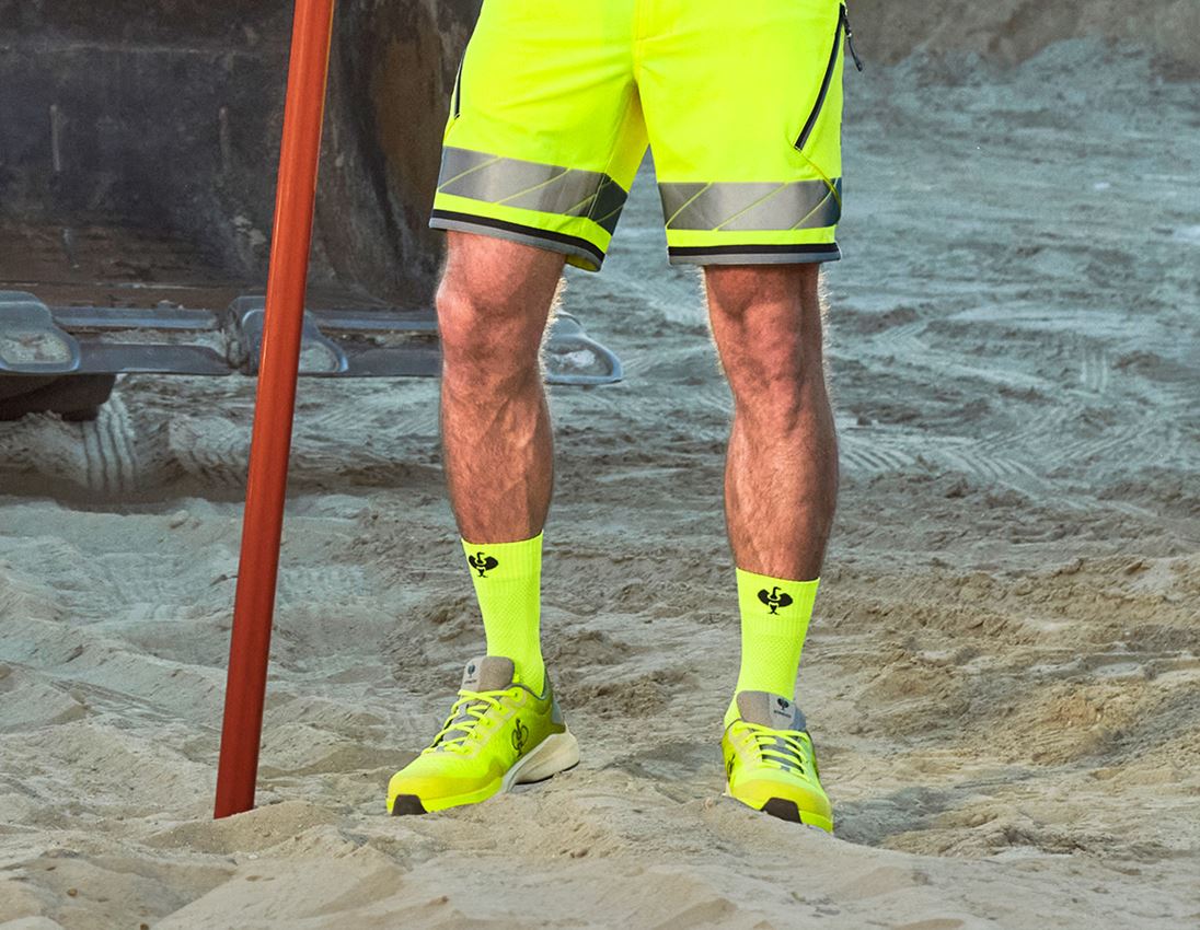 Socks: e.s. All-season socks function light/high + high-vis yellow/anthracite 4