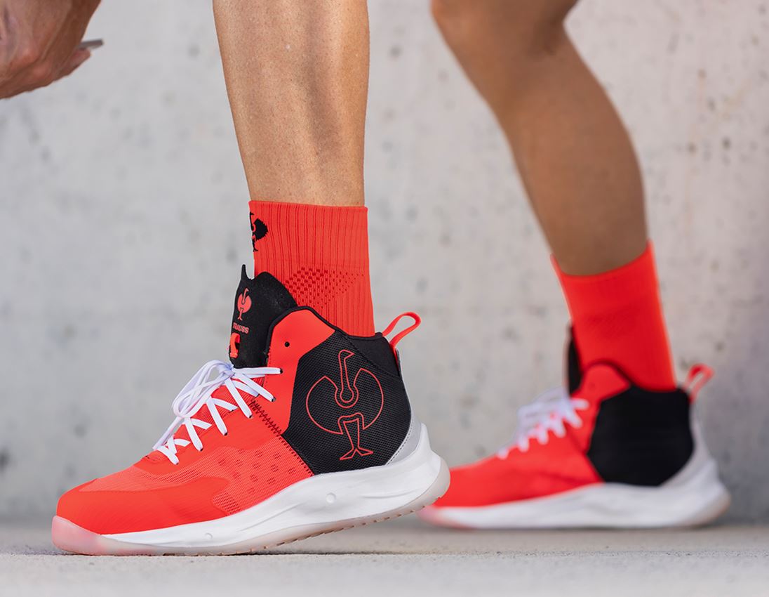 Socks: e.s. All-season socks function light/high + high-vis red/black 3