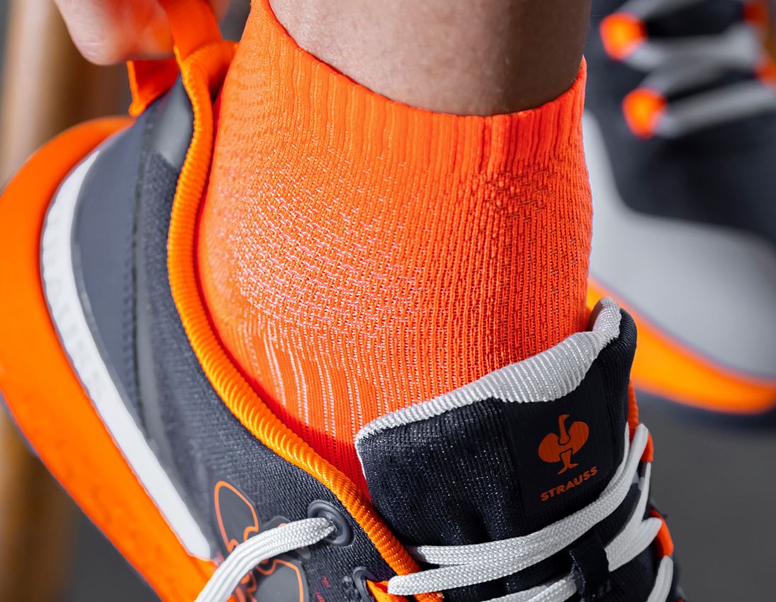 Accessories: e.s. All-season socks function light/low + high-vis orange/navy 2