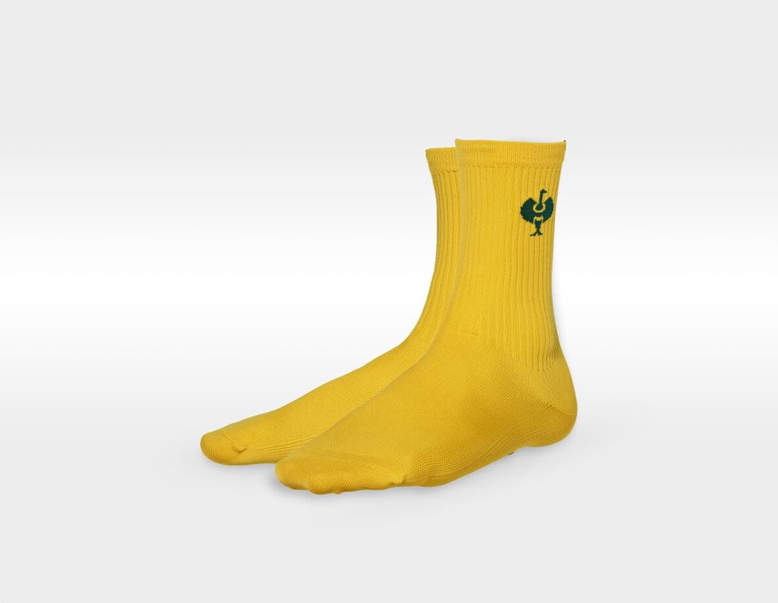 Clothing: Functional socks e.s.trail light/high, pack of 3 + emeraldgreen+mahoganyred+chromeyellow