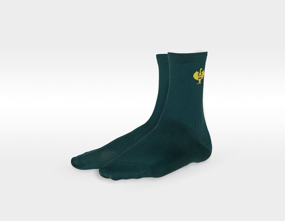 Clothing: Functional socks e.s.trail light/high, pack of 3 + emeraldgreen+mahoganyred+chromeyellow 1