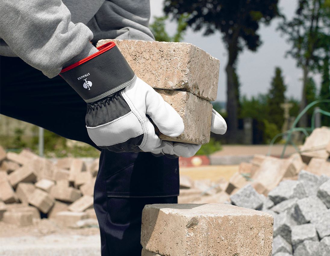 Leather: Grain leather gloves Platinum 5