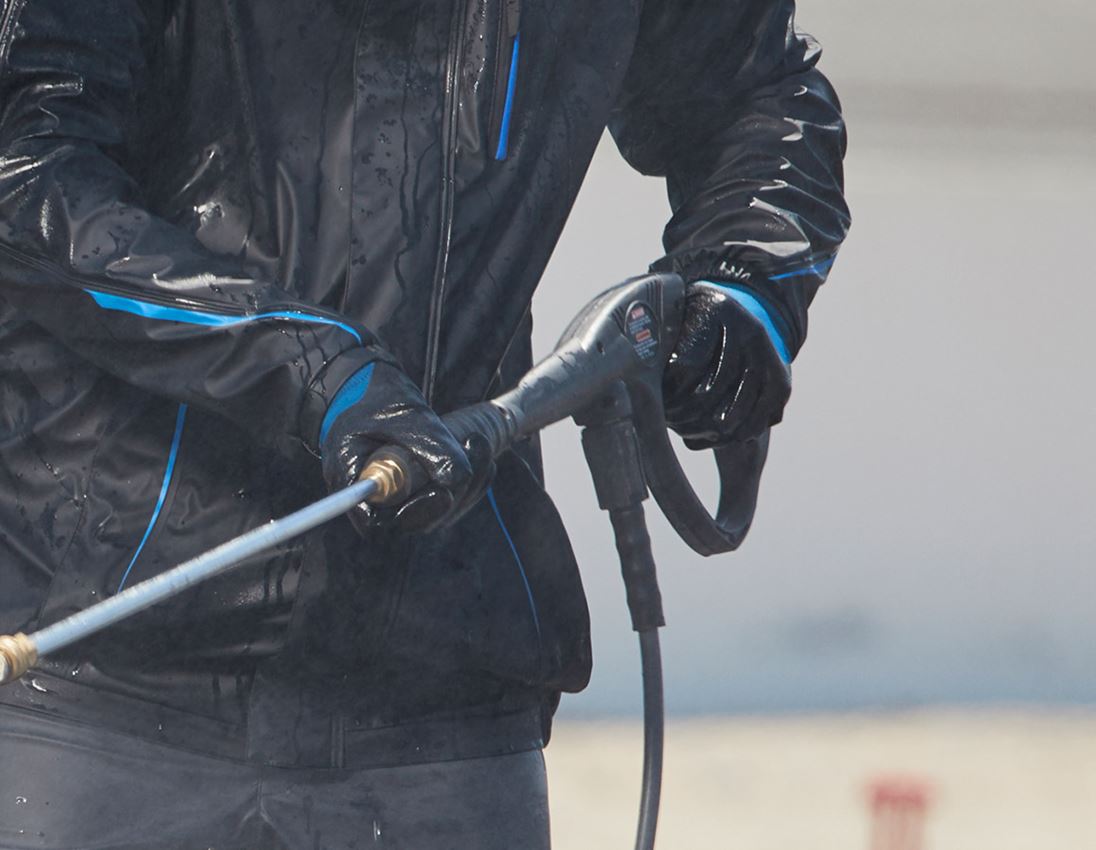 Coated: Neoprene micro gloves, back fully coated