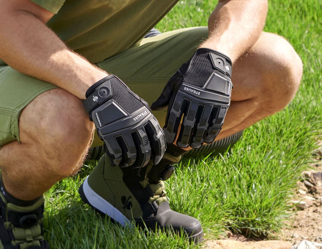 Hybrid: e.s. Assembly gloves Protect + black 7