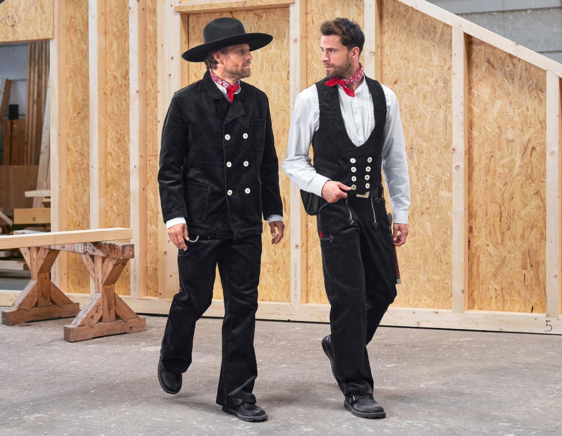 Work Jackets: Roofer's and Carpenter's Jacket Wide Wale Cord + black 3