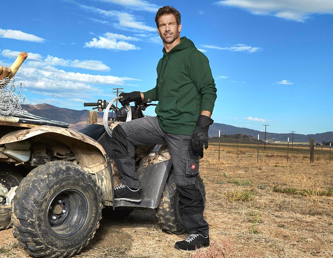 Shirts, Pullover & more: e.s. Hoody sweatshirt poly cotton + green 1