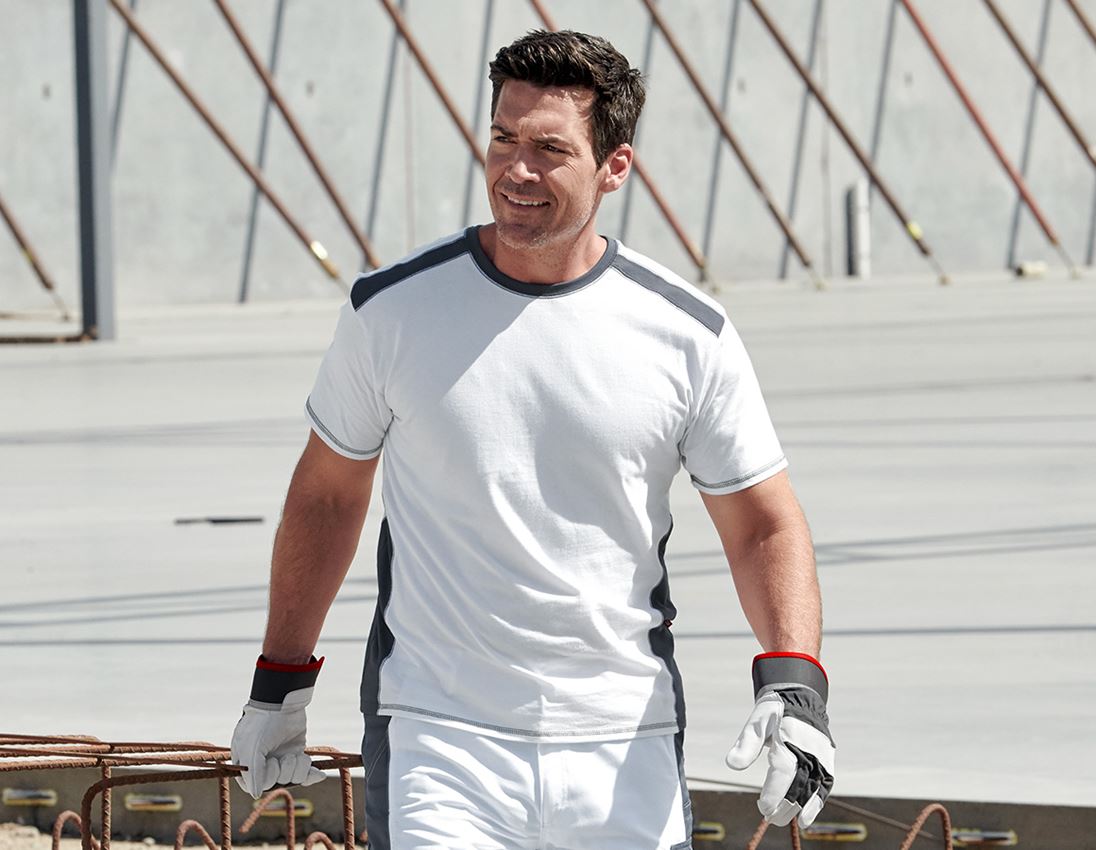 Shirts, Pullover & more: T-shirt cotton e.s.active + white/anthracite