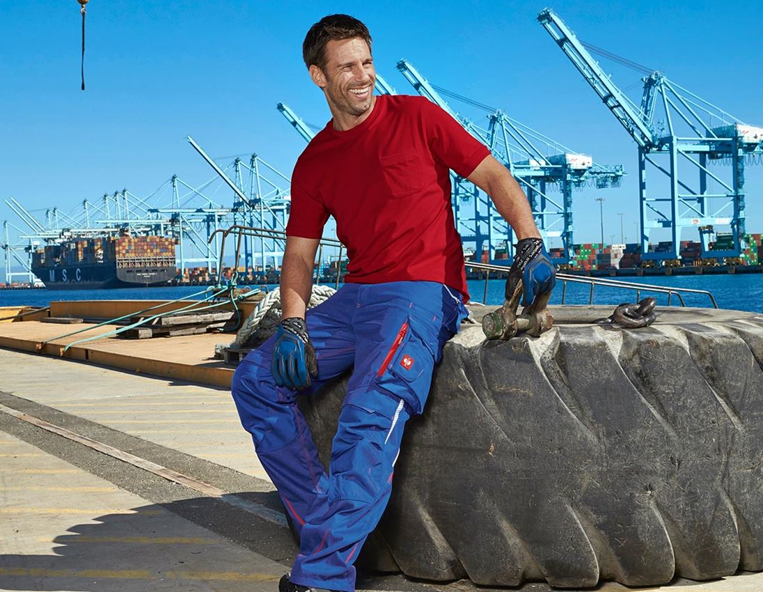 Shirts, Pullover & more: e.s. T-shirt cotton stretch Pocket + fiery red 1