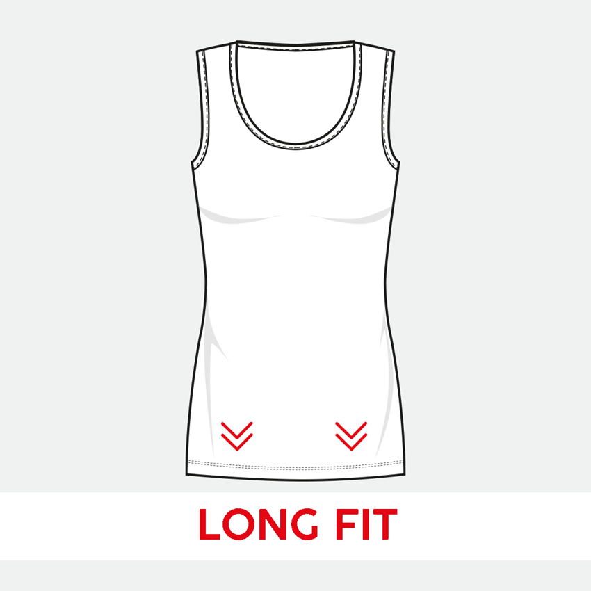 Shirts, Pullover & more: e.s. Long tank cotton, ladies' + black 2