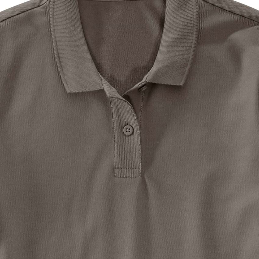 Shirts, Pullover & more: e.s. Pique-Polo 3/4-sleeve cotton stretch, ladies' + stone 2