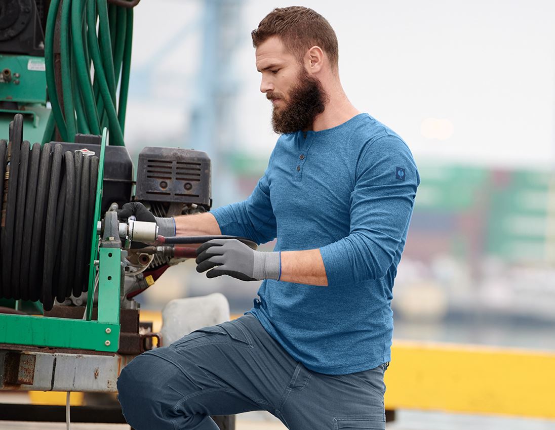 Shirts, Pullover & more: Longsleeve e.s.vintage + arcticblue melange 1