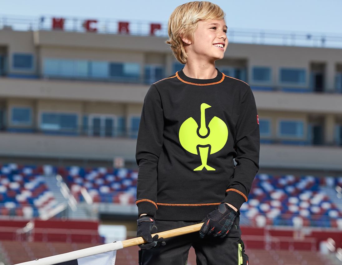 Shirts, Pullover & more: Sweatshirt e.s.motion 2020, children's + black/high-vis yellow/high-vis orange 4