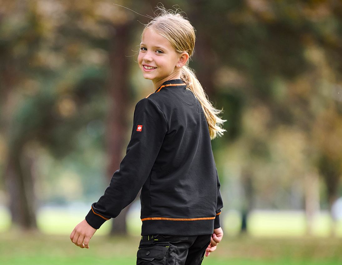 Shirts, Pullover & more: Sweatshirt e.s.motion 2020, children's + black/high-vis yellow/high-vis orange 2