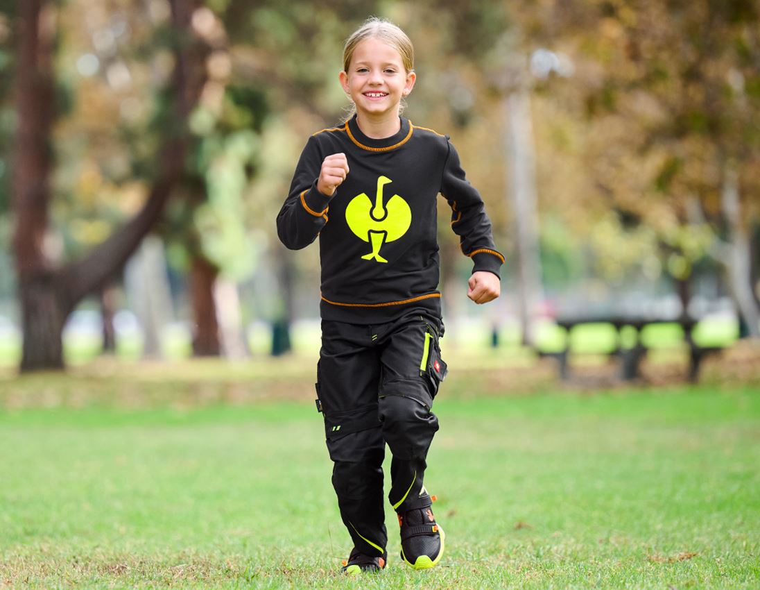 Shirts, Pullover & more: Sweatshirt e.s.motion 2020, children's + black/high-vis yellow/high-vis orange 3