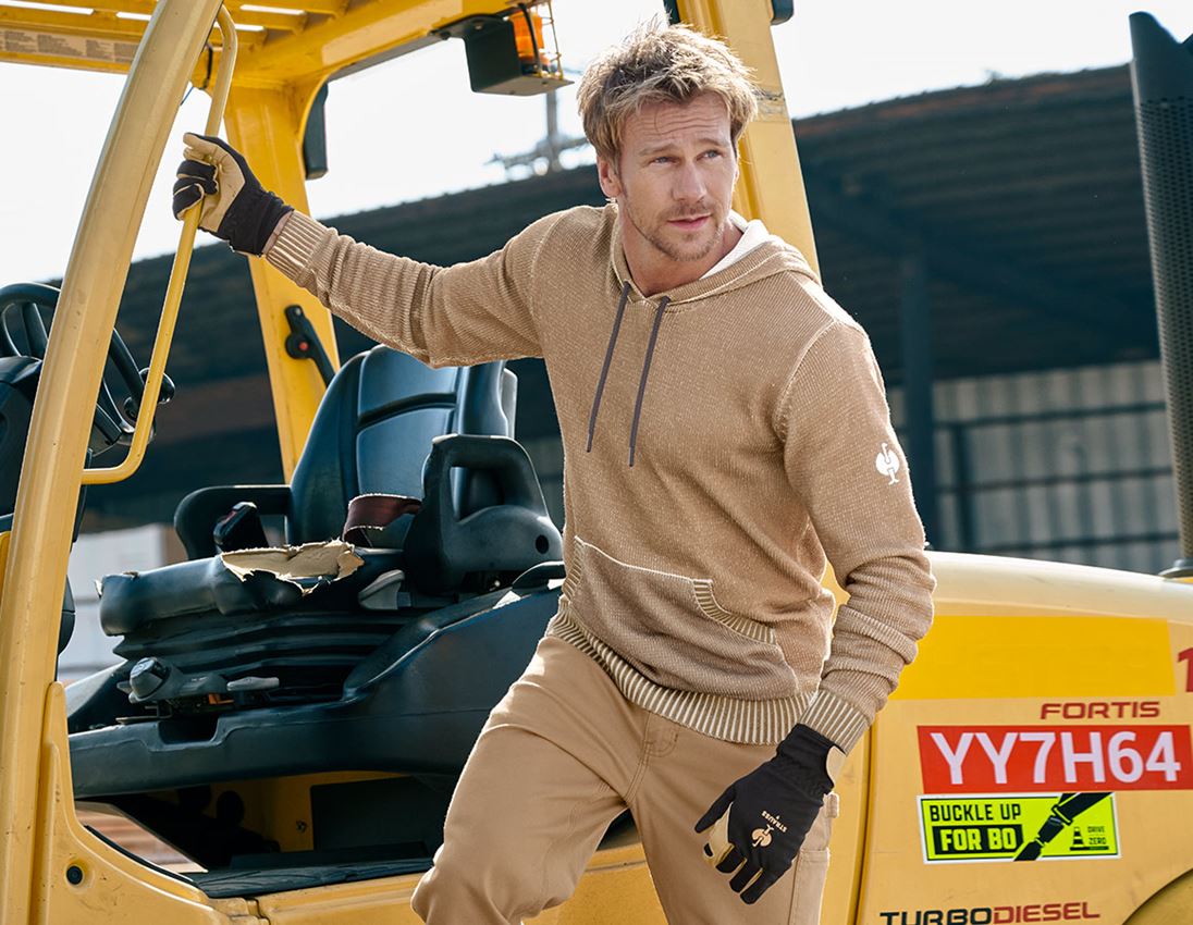 Topics: Knitted hoody e.s.iconic + almondbrown 2