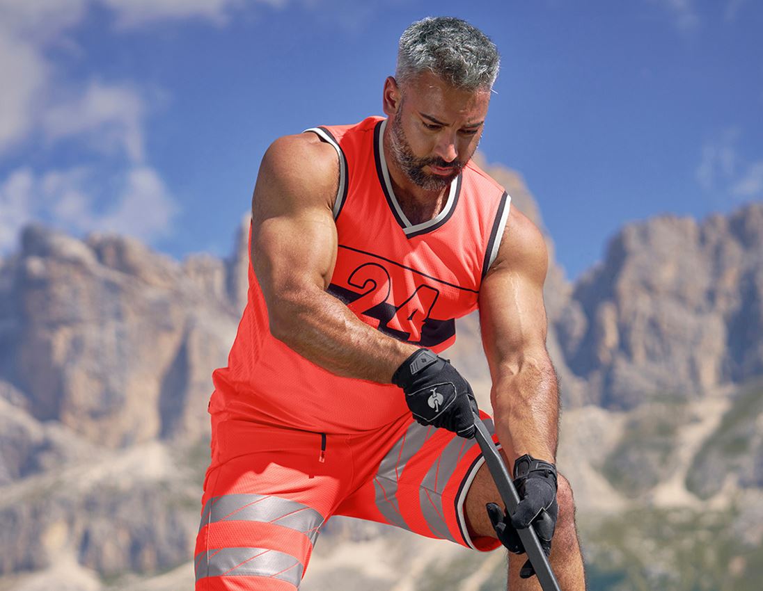 Shirts, Pullover & more: Functional tank-shirt e.s.ambition + high-vis red/black 1
