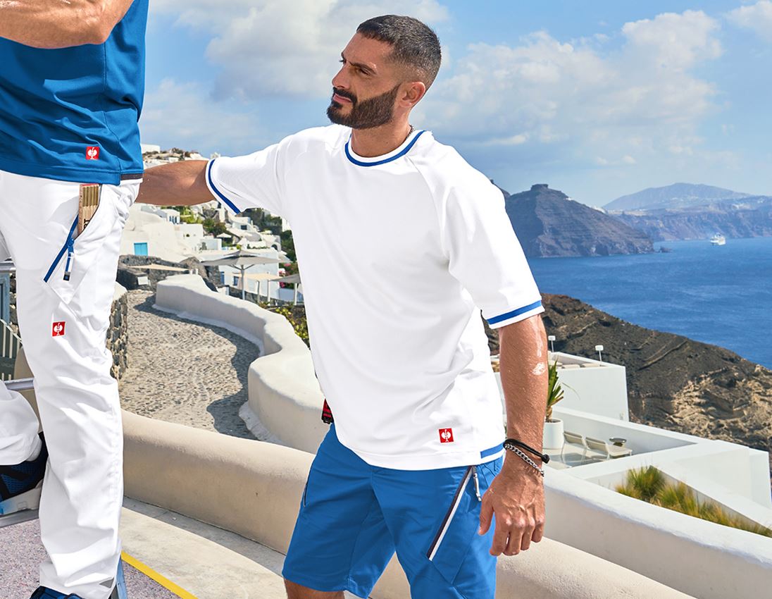 Shirts, Pullover & more: Functional t-shirt e.s.ambition + white/gentianblue 1