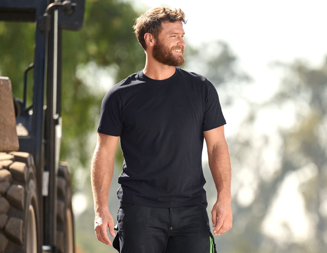 Shirts, Pullover & more: e.s. T-shirt cotton light + black