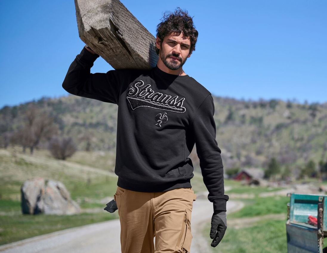 Shirts, Pullover & more: Sweatshirt e.s.e:pic + black