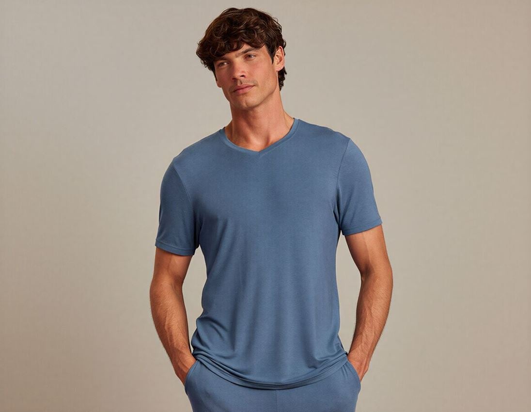 Accessories: e.s. Modal pyjama T-shirt + nordicblue