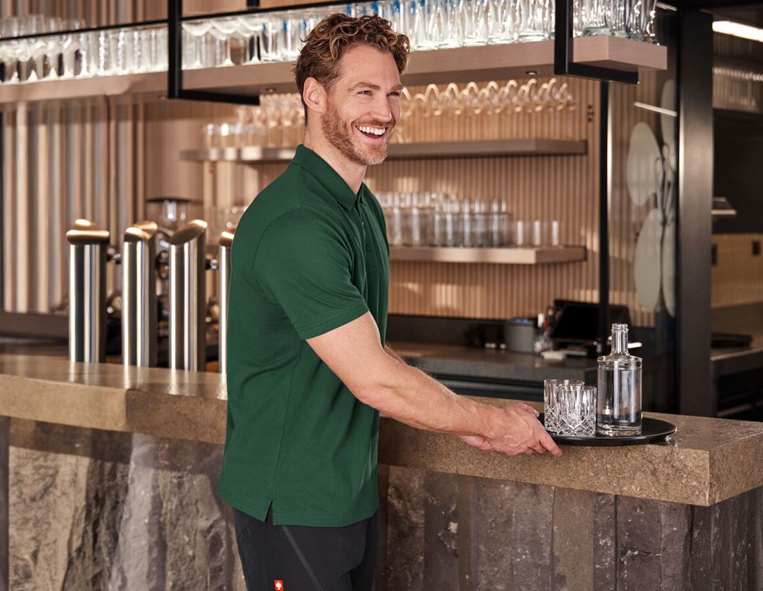 Shirts, Pullover & more: e.s. Piqué-Polo cotton light + green 2