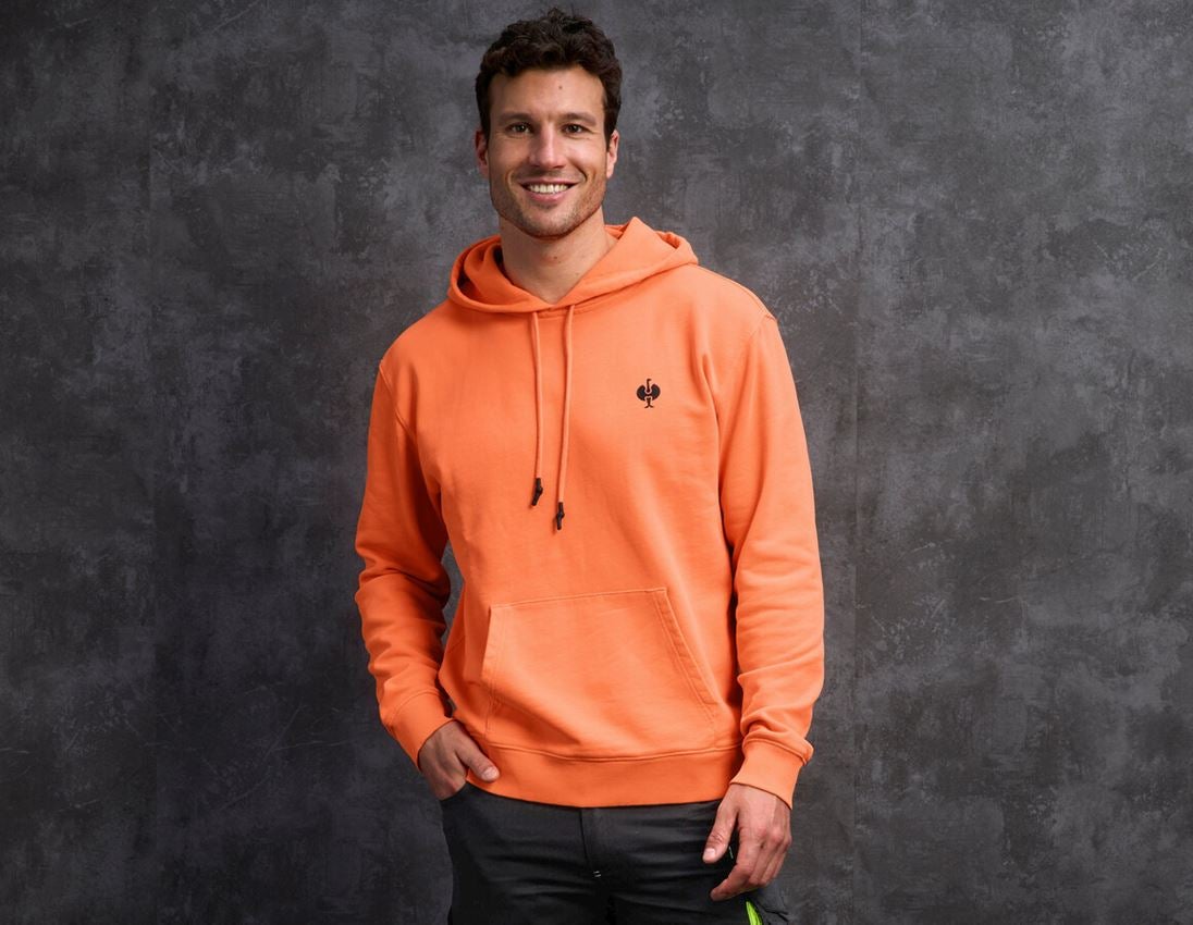 Shirts, Pullover & more: e.s. Hoody sweatshirt neon + neonorange vintage