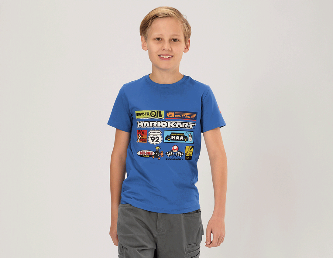 Collaborations: Mario Kart T-shirt, children's + aurorablue
