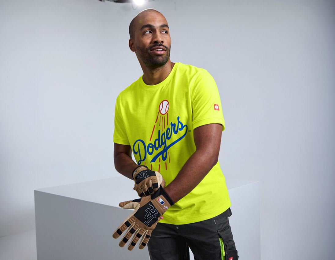Clothing: MLB™ T-shirt neon + LA neon yellow