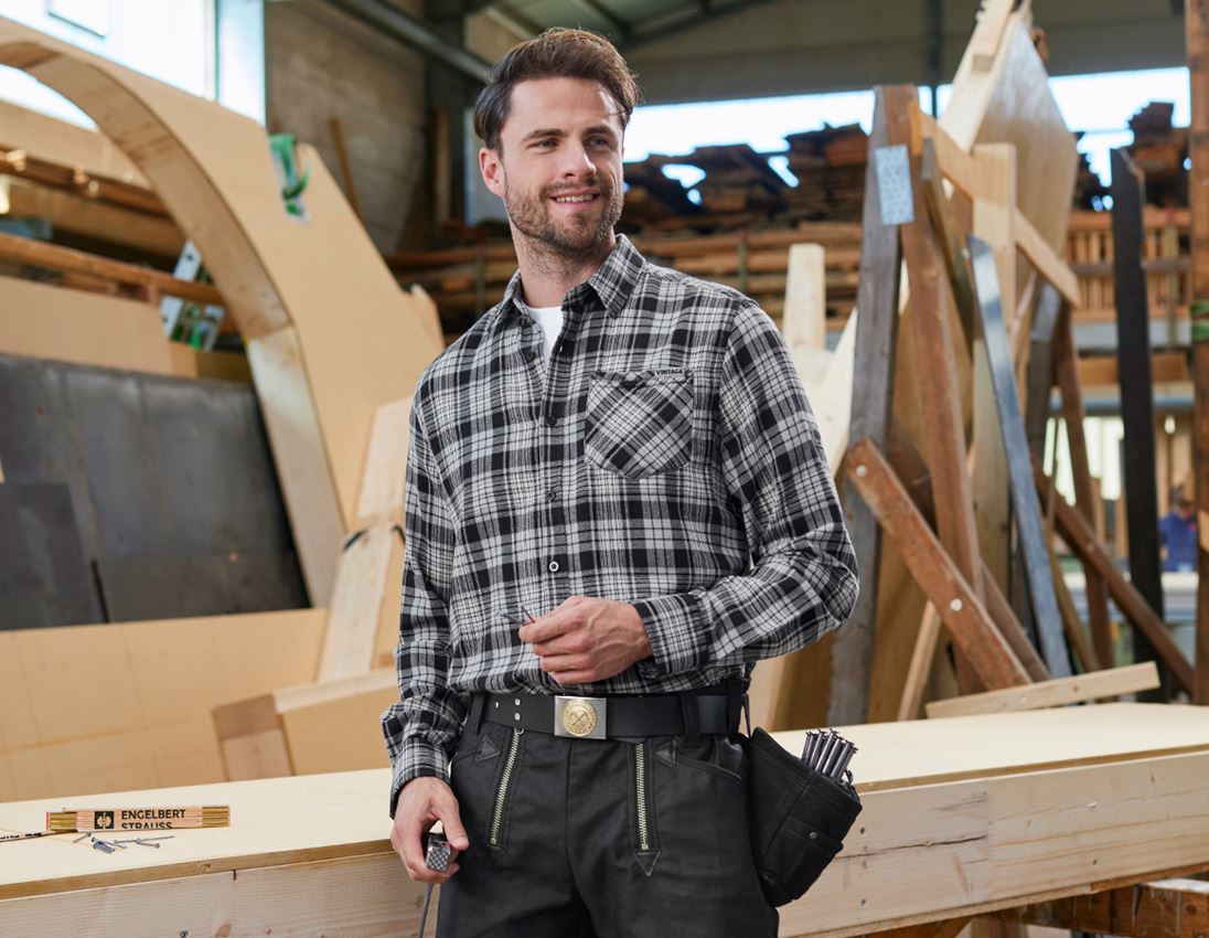 Shirts, Pullover & more: Check shirt e.s.vintage + black checked 4